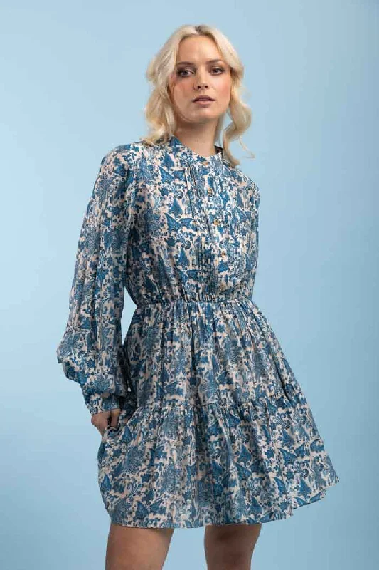 Mini dresses with wrap - around styles Gina Shirt Dress Blue