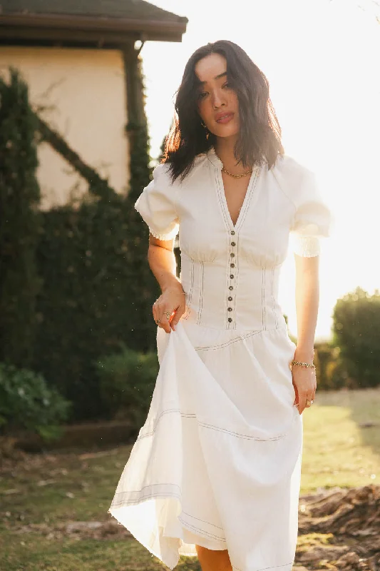 Midi dresses with tassel accents for a bohemian and free - spirited style Talitha Midi Dress Midi dresses with tassel accents for a bohemian and free - spirited style Talitha Midi Dress