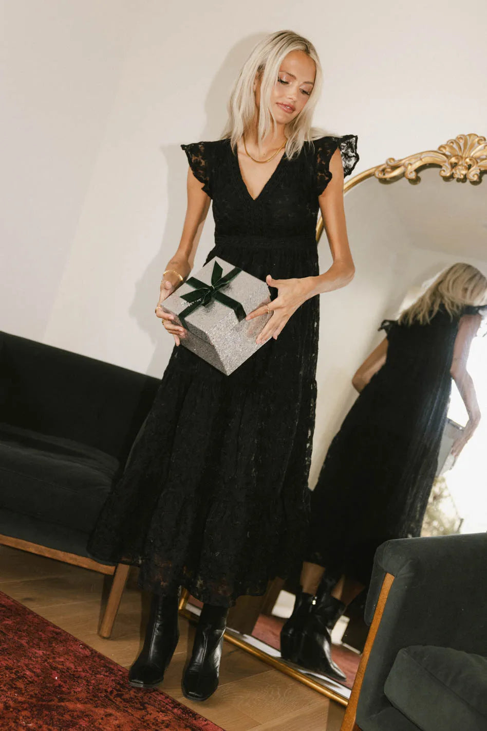 Midi dresses with button - down skirts for a unique and functional design Isn't It Lovely Dress in Black Midi dresses with button - down skirts for a unique and functional design Isn't It Lovely Dress in Black