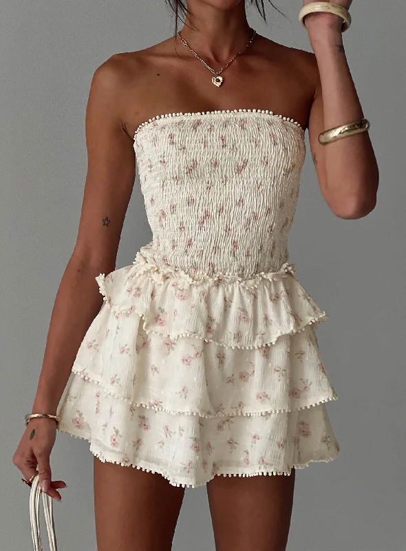 Mini dresses with side slits for a sexy appeal Sunkiss Frill Mini Dress Floral