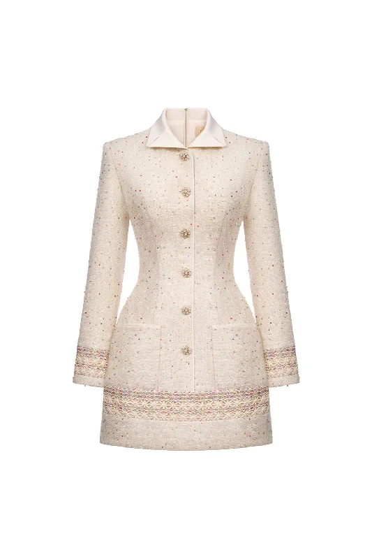 Mini dresses with bow accents for a sweet look Gwendolen A-line Long Sleeved Polyester Mini Dress Mini dresses with bow accents for a sweet look Gwendolen A-line Long Sleeved Polyester Mini Dress