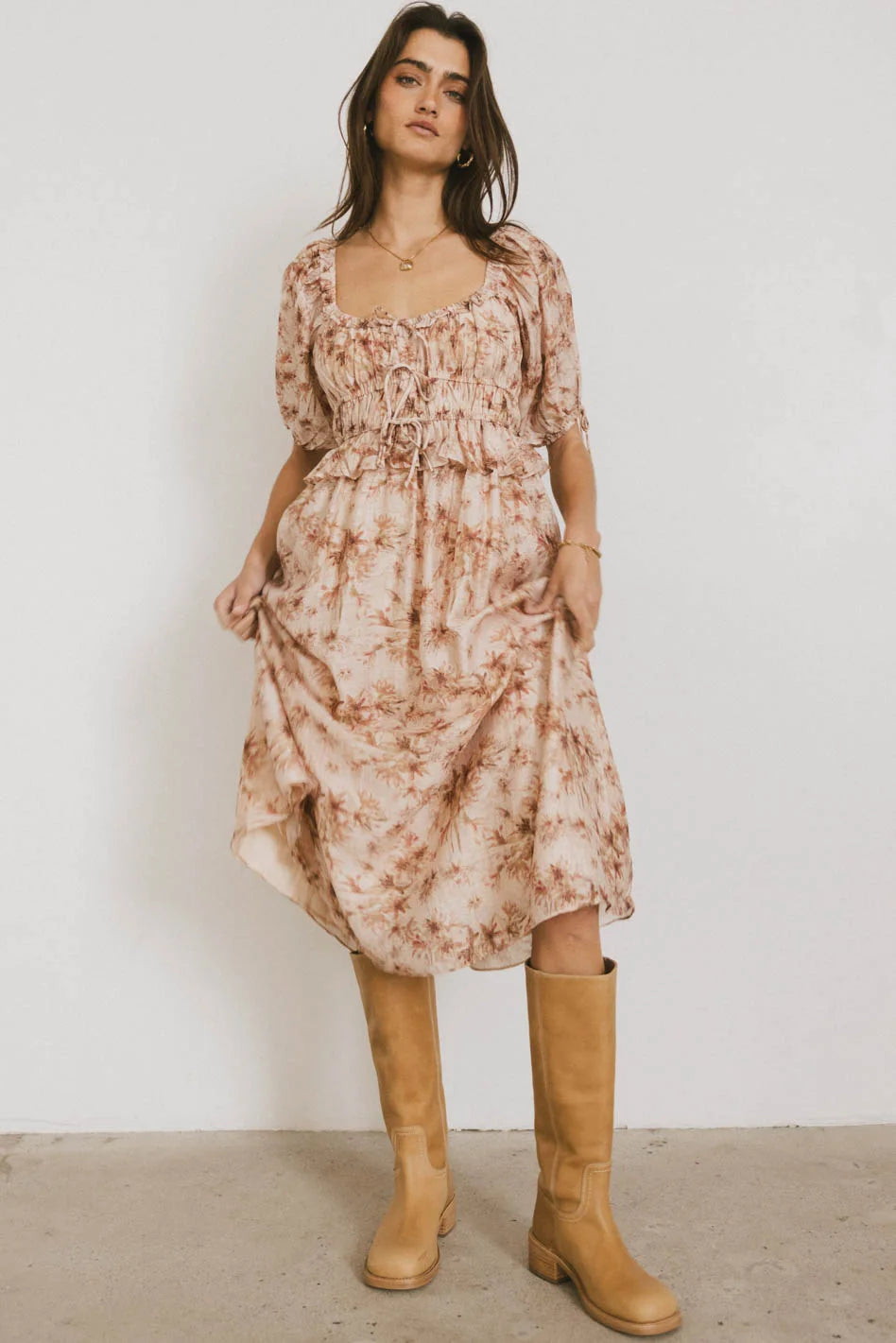 Midi dresses with tassel accents for a bohemian and free - spirited style Nella Midi Dress - FINAL SALE