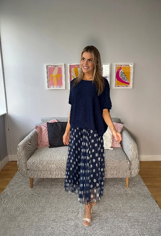 Midi dresses with satin - finish fabrics for a luxurious feel 2 Piece Polka Dot Dress Midi dresses with satin - finish fabrics for a luxurious feel 2 Piece Polka Dot Dress