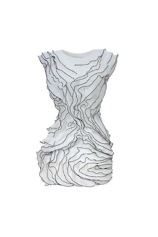 Mini dresses with mesh panels for a sexy and trendy look La’Giglio Sheath Pleated Voile Mini Dress Mini dresses with mesh panels for a sexy and trendy look La’Giglio Sheath Pleated Voile Mini Dress