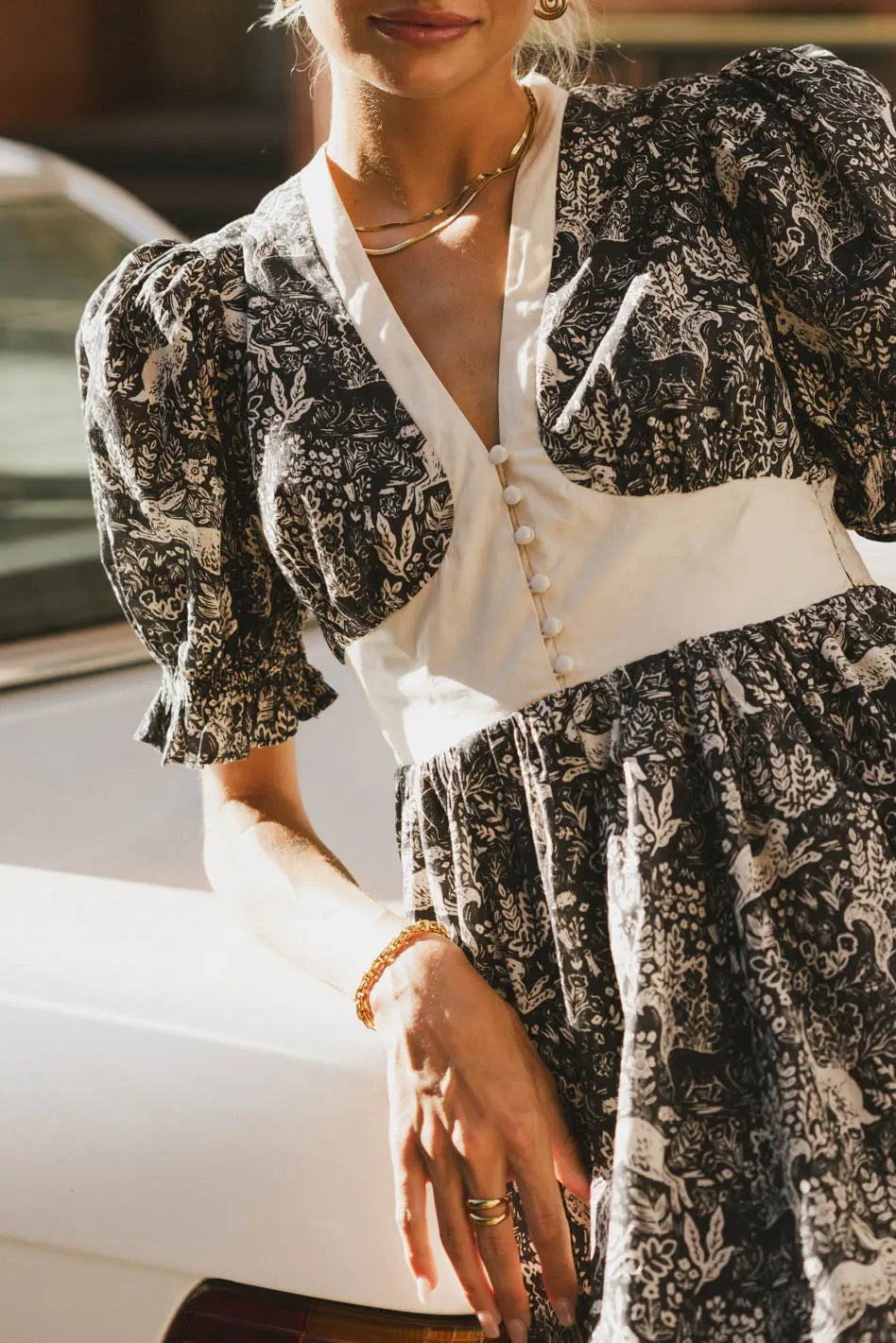 Midi dresses with mesh inserts for a trendy and breathable option The Flora and Fauna Midi Dress - FINAL SALE