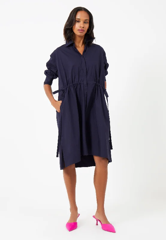 Midi dresses with one - shoulder designs for a modern and asymmetric style Rhodes Poplin Shirt Dress