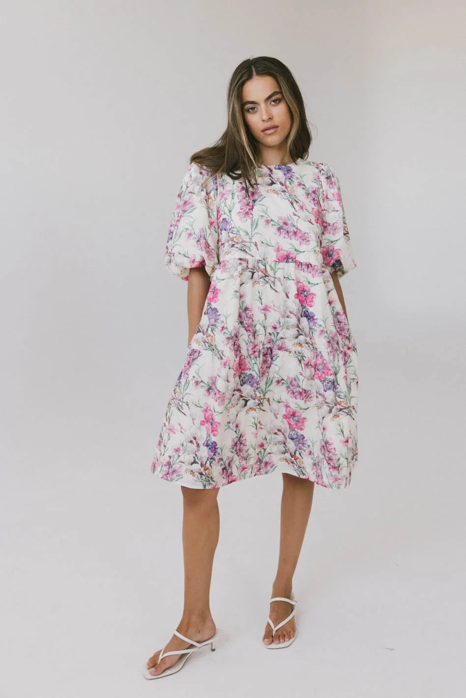 Midi dresses with halter necks for a stylish and comfortable option Aurora Floral Babydoll Dress
