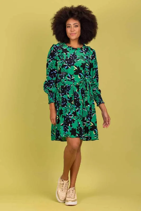 Sequined mini dresses for New Year's Eve Sammie Viscose Dress Green