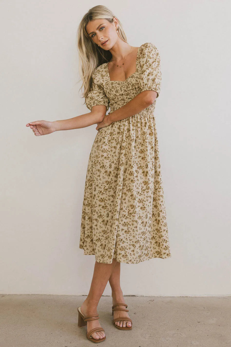 Midi dresses with empire waists for a flattering maternity option Justine Smocked Midi Dress Midi dresses with empire waists for a flattering maternity option Justine Smocked Midi Dress