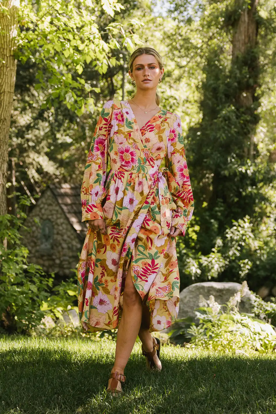 Midi dresses with halter necks for a stylish and comfortable option Celine Floral Wrap Dress Midi dresses with halter necks for a stylish and comfortable option Celine Floral Wrap Dress