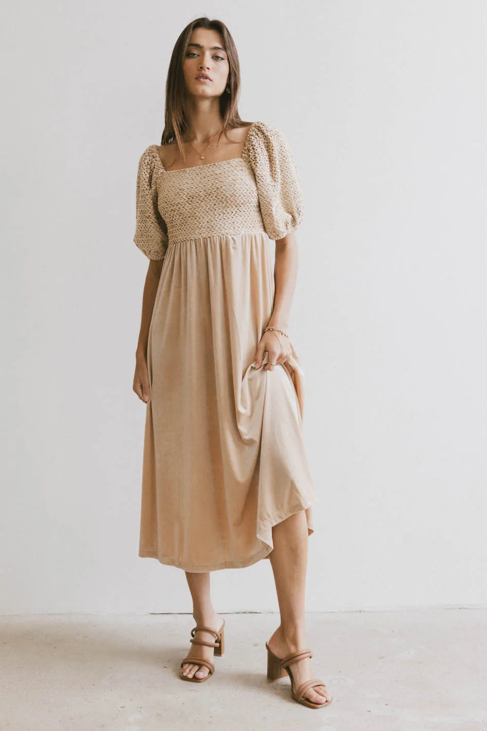 Midi dresses with geometric cutouts for a contemporary and edgy look Callista Velvet Midi Dress Midi dresses with geometric cutouts for a contemporary and edgy look Callista Velvet Midi Dress