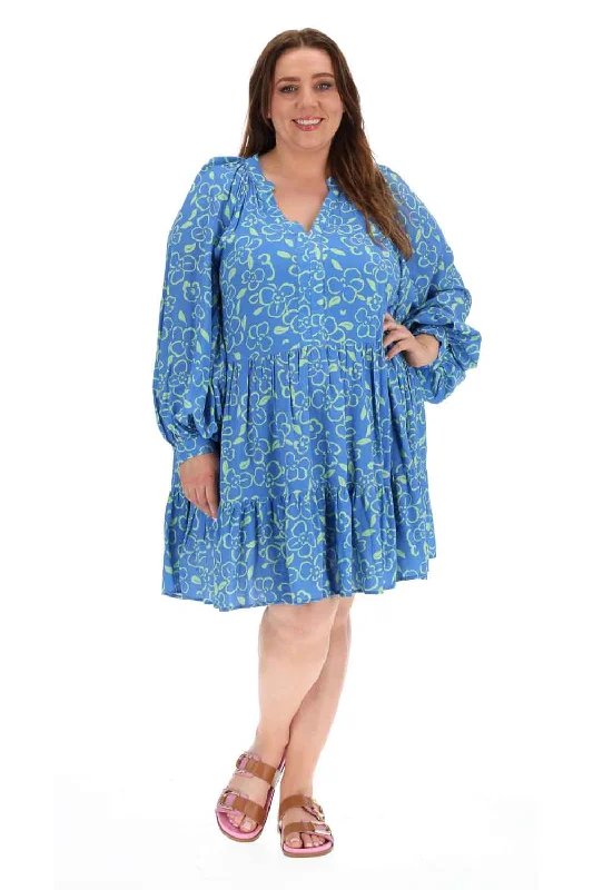 Mini dresses with pocket details for added functionality Jessica Midi Dress Blue