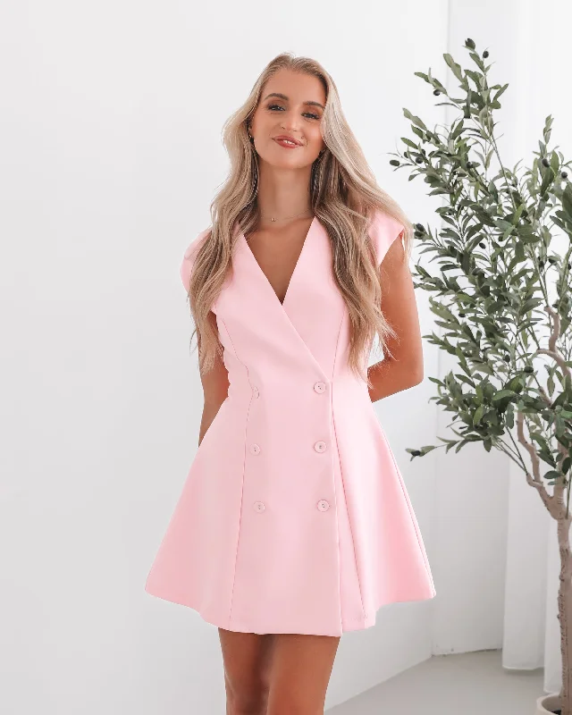 Mini dresses with ruched bodices for a feminine touch Zelmira Dress - Pink