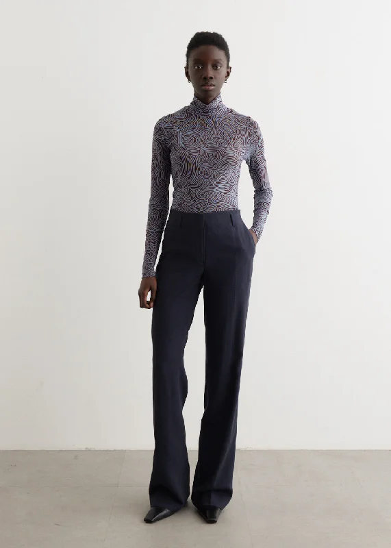 Palazzo Style Women's Printed Trousers in Bohemian PatternsParchia Pants