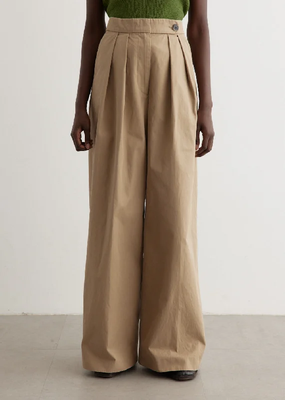 Cigarette Style Women's Printed Linen Blend Pants for Casual DaysPamplona Pants