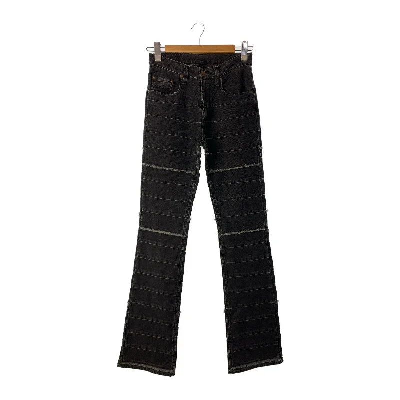 Flare Leg Women's Satin Trousers for a Glamorous Night OutHYSTERIC GLAMOUR/Straight Pants/FREE/Gray/Denim/2AP-0660