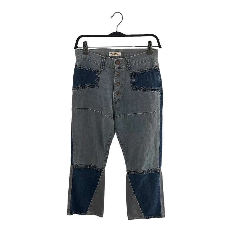 Plus Size Women's High - Waisted Bootcut Jeans in Distressed StyleHYSTERIC GLAMOUR/Bootcut Pants/Cotton/BLU/Flared Vintage Denim