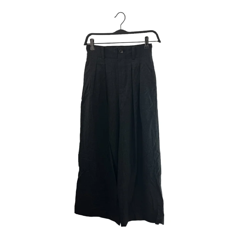 Cropped Women's Corduroy Pants in Autumn ColorsHYSTERIC/Wide Leg Pants/S/Plaid/Cotton/BLK/