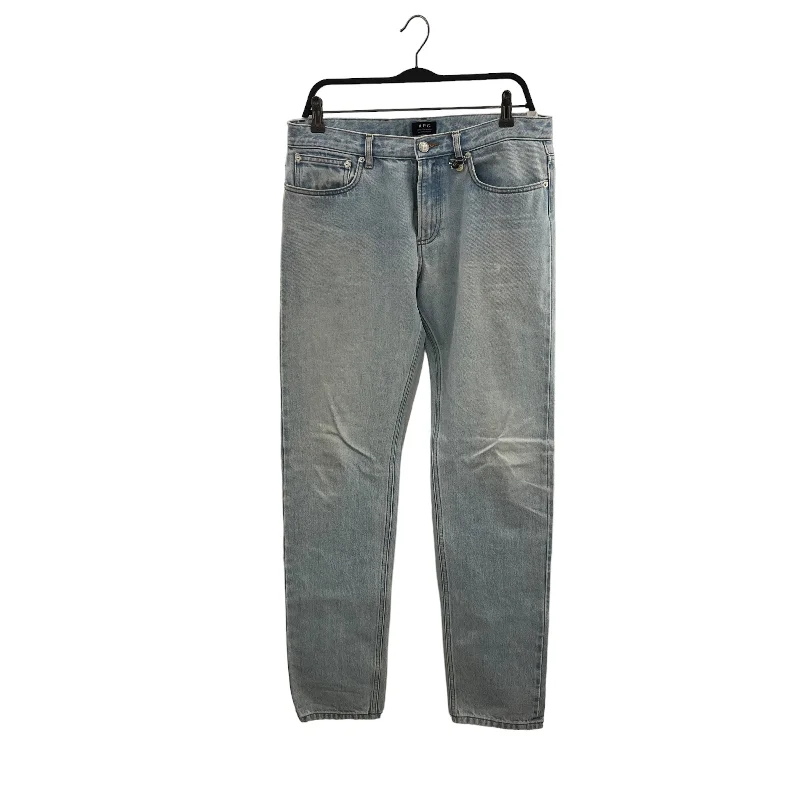 Ankle - Length Women's Printed Joggers for TravelingA.P.C./JJJJound/Straight Pants/32/Cotton/BLU/Petite STNDRD
