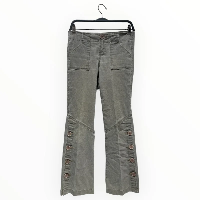 Bell - Bottom Style Women's Denim Pants with Embroidered DetailsZ. CAVARICCI/Bootcut Pants/3/Cotton/GRY/