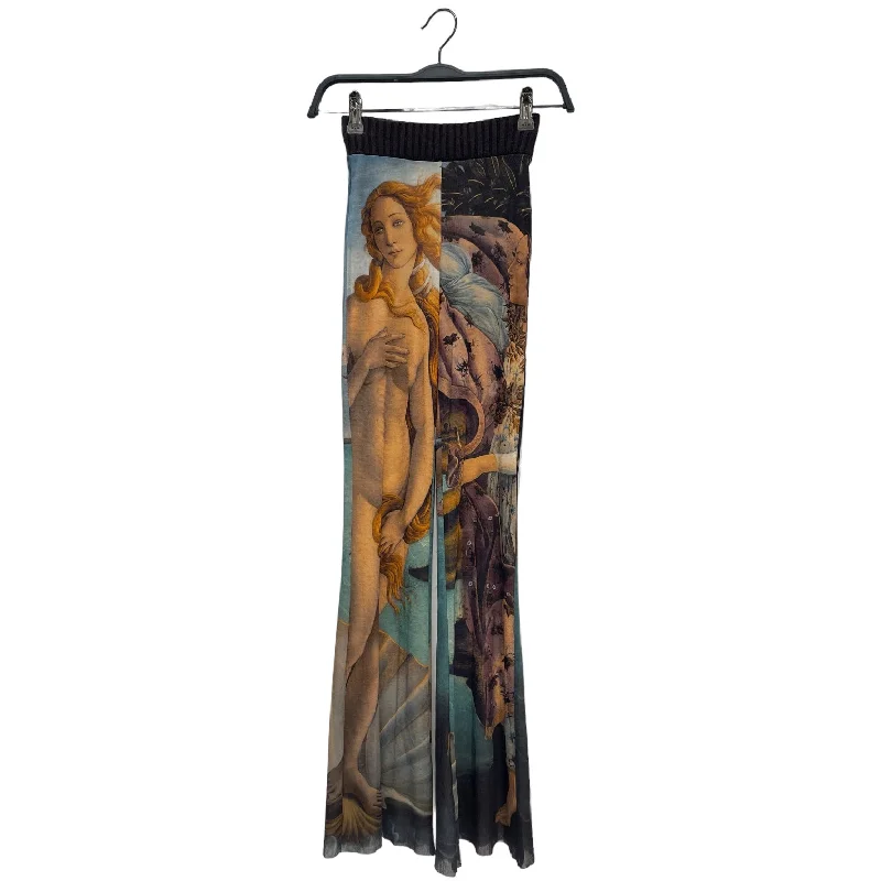 Tapered Leg Women's Wool Blend Trousers for WinterJean Paul Gaultier/Bottoms/XXS/All Over Print/MLT/