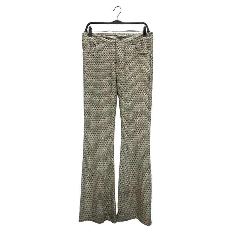 Wide - Leg Women's Chiffon Palazzo Pants for a Flowy AppealCollina Strada/Straight Pants/M/Gingham Check/Cotton/GRN/Silver Thread