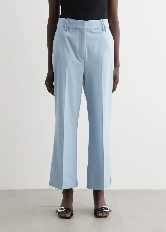 Flare Leg Women's Satin Trousers for a Glamorous Night OutDrapey Melange Cropped Pants Flare Leg Women's Satin Trousers for a Glamorous Night OutDrapey Melange Cropped Pants