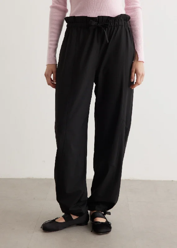 Cropped Women's Corduroy Pants in Autumn ColorsDrapey Melange Elasticated Waist Pants Cropped Women's Corduroy Pants in Autumn ColorsDrapey Melange Elasticated Waist Pants