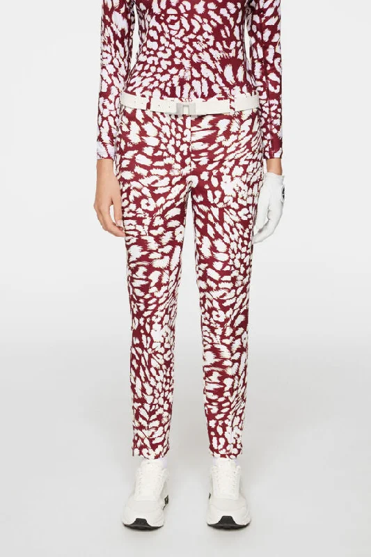 Plus Size Women's Drawstring - Waist Loungewear Pants in Soft FabricsPia Print Pant