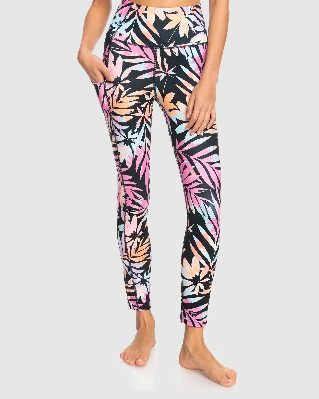 Plus Size Women's Metallic - Finish Joggers for a Stylish LoungeHEART INTO IT ANKLE LEGGING PT