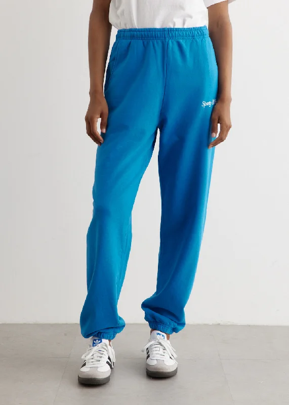 Plus Size Women's Drawstring - Waist Loungewear Pants in Soft FabricsItalic Logo Sweatpants Plus Size Women's Drawstring - Waist Loungewear Pants in Soft FabricsItalic Logo Sweatpants