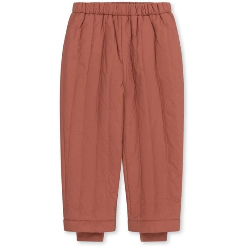 Cigarette Style Women's Printed Linen Blend Pants for Casual DaysKonges Sløjd Canyon Rose Storm Thermo Pants