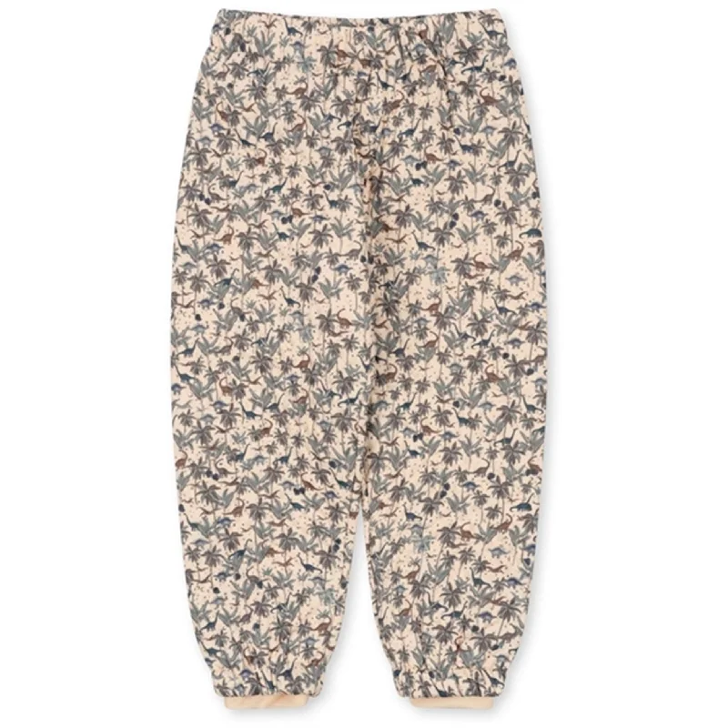 Plus Size Women's Metallic - Finish Joggers for a Stylish LoungeKonges Sløjd Thermo Pants w. Fleece Dino Blue