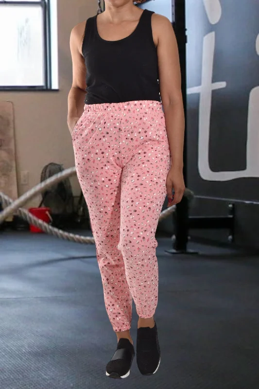 Plus Size Women's Patchwork - Design Jeans for a Unique AppearanceLadies Letter Graphic Floral Track Pants