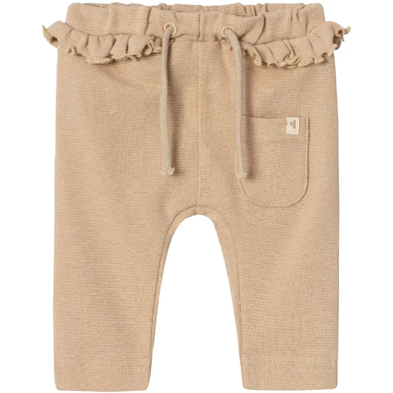 Ankle - Length Women's Printed Joggers for TravelingLil'Atelier Irish Cream Melange Olana Pants