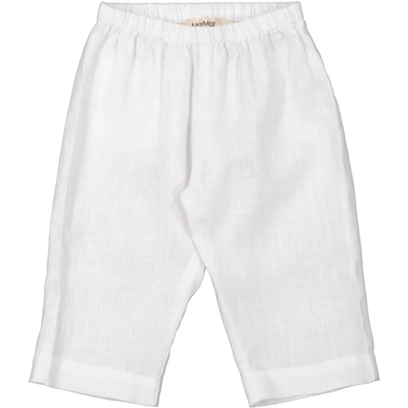Plus Size Women's Elastic - Waist Culottes in Earth TonesMarMar White Panto Pants