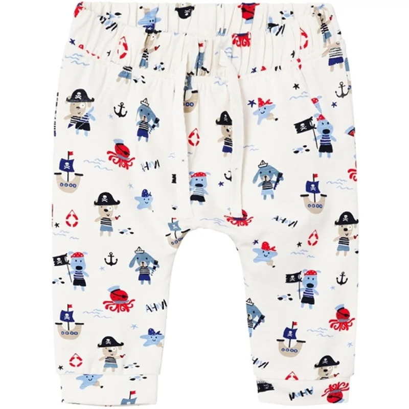 Cigarette Style Women's Printed Linen Blend Pants for Casual DaysName it Jet Stream Fobus Pants