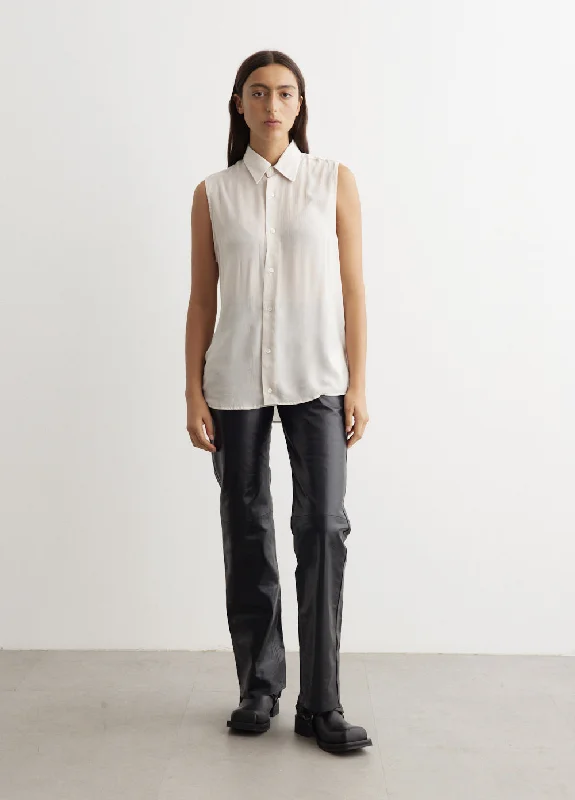 Tapered Leg Women's Wool Blend Trousers for WinterStraight Fit Trousers
