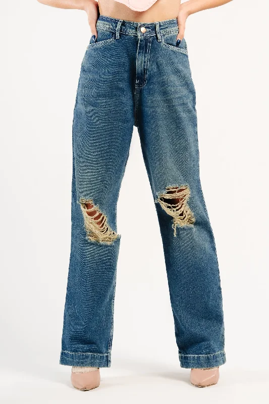 Cigarette Style Women's Printed Linen Blend Pants for Casual DaysTinted Distressed Straight Pants Cigarette Style Women's Printed Linen Blend Pants for Casual DaysTinted Distressed Straight Pants