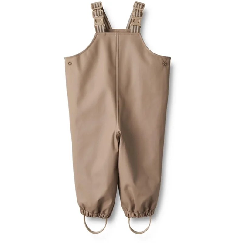 Plus Size Women's Elastic - Waist Culottes in Earth TonesWheat Rainwear Overall Charlo Beige Stone