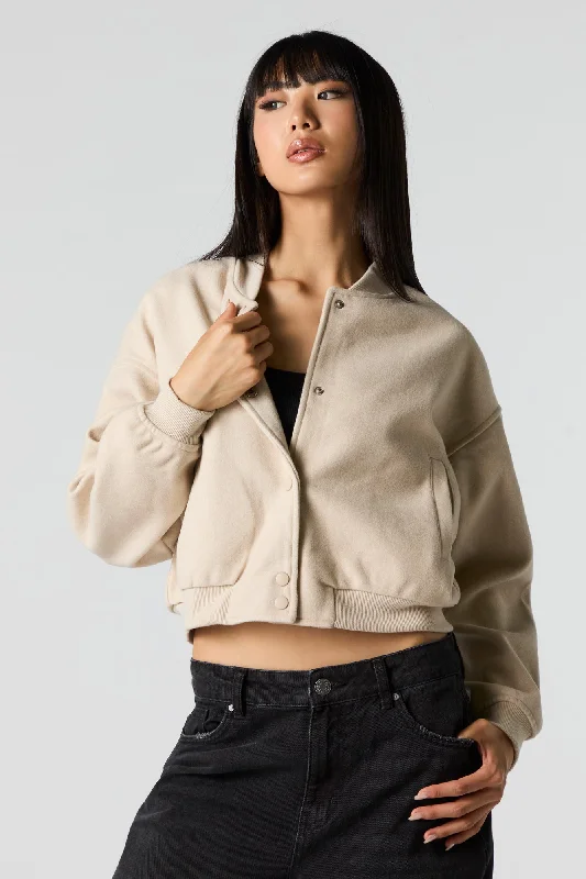 Long women's mac coats in a lightweight fabric for spring showersWool Bomber Jacket