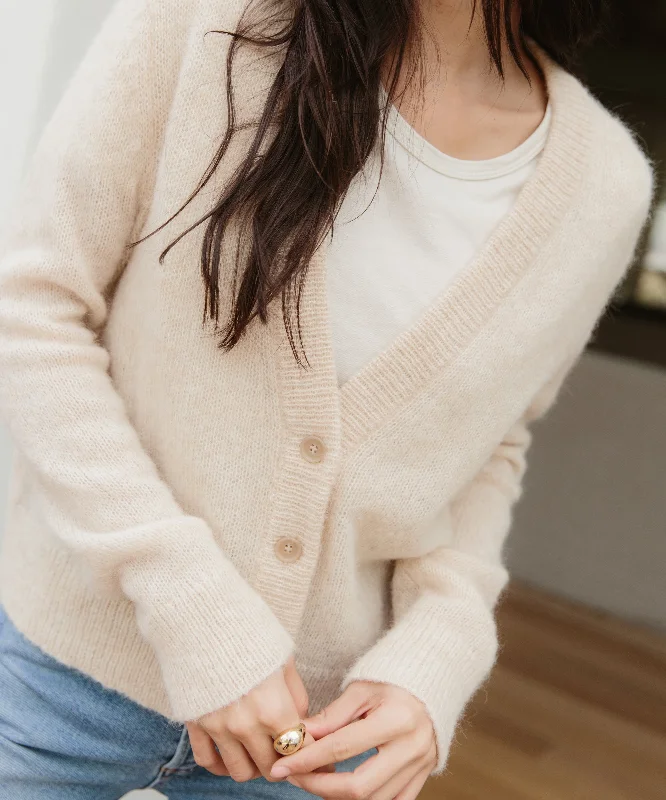 cable knit women cardigan with intricate patternsBoyfriend Cardigan