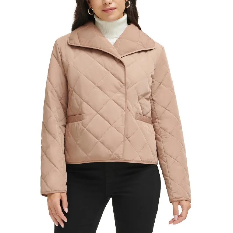 Hooded women's puffer coats in neon colors for high - visibility sportsCalvin Klein Womens Quilted Collared Wrap Coat Hooded women's puffer coats in neon colors for high - visibility sportsCalvin Klein Womens Quilted Collared Wrap Coat