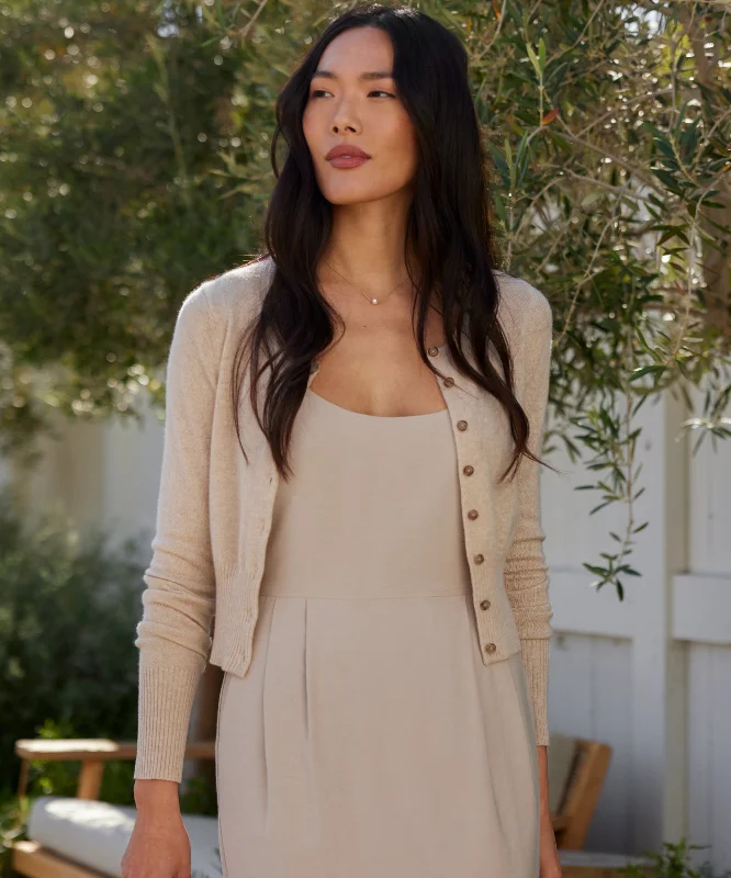 cropped women cardigan to pair with high - waisted jeansCashmere Finley Cardigan