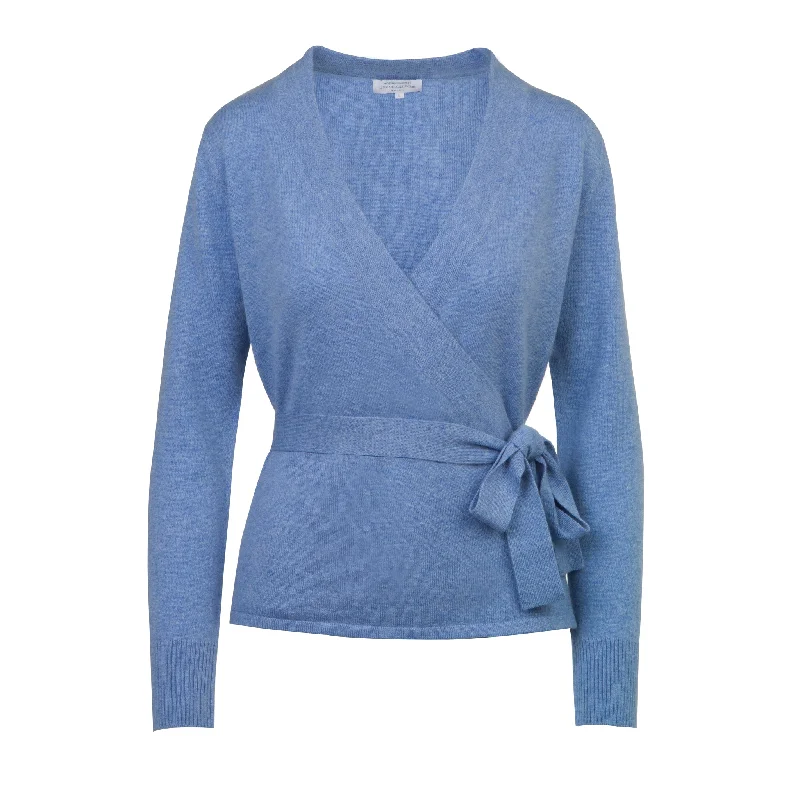 cable knit women cardigan with intricate patternsBallet Wrap Cardigan in Powder Blue cable knit women cardigan with intricate patternsBallet Wrap Cardigan in Powder Blue