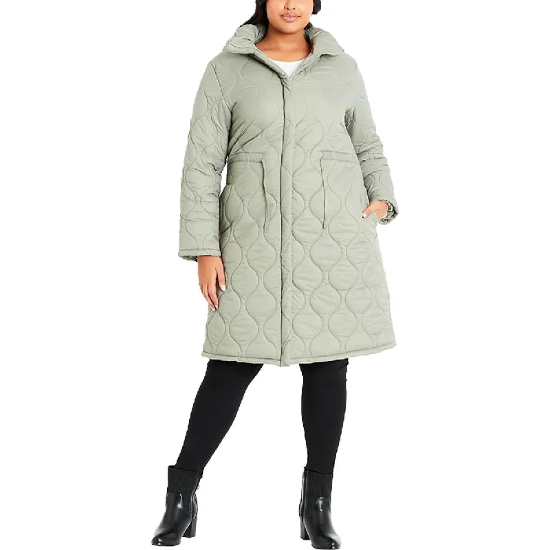 Women's pea coats with brass buttons for a nautical - inspired styleEvans Womens Plus Puffer Long Quilted Coat Women's pea coats with brass buttons for a nautical - inspired styleEvans Womens Plus Puffer Long Quilted Coat