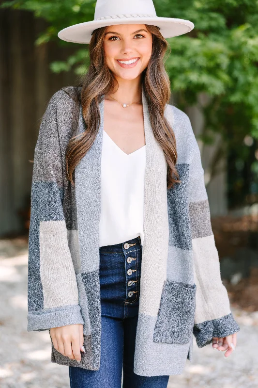 sequin embellished women cardigan for special occasionsFeeling Like Fun Charcoal Gray Colorblock Cardigan sequin embellished women cardigan for special occasionsFeeling Like Fun Charcoal Gray Colorblock Cardigan