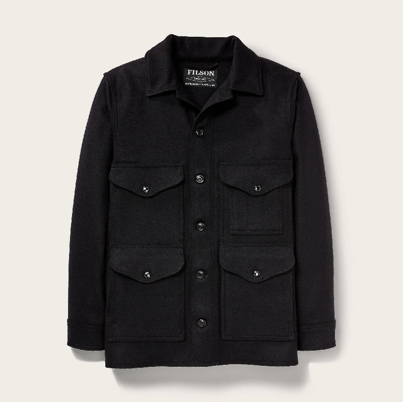 Mid - length women's down coats in a slim fit for a modern and sleek appearanceMACKINAW WOOL CRUISER JACKET Mid - length women's down coats in a slim fit for a modern and sleek appearanceMACKINAW WOOL CRUISER JACKET