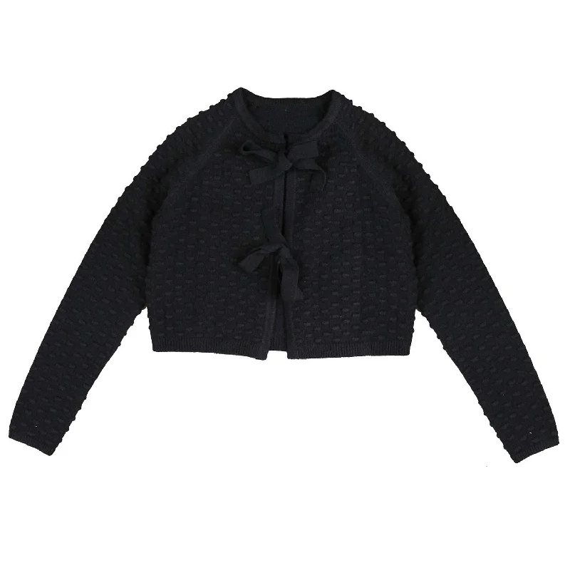 oversized women cardigan for a trendy and cozy lookHev Navy Bow Tie Cardigan (HKN540) oversized women cardigan for a trendy and cozy lookHev Navy Bow Tie Cardigan (HKN540)