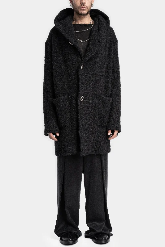 Water - resistant women's trench coats with adjustable cuffs for rainy daysHeavy knit hooded cardigan Water - resistant women's trench coats with adjustable cuffs for rainy daysHeavy knit hooded cardigan